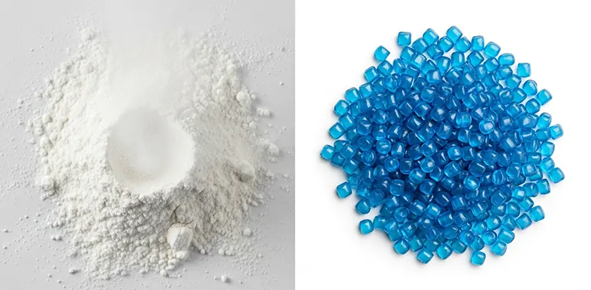 Toz hammadde ile granül arasındaki farkı gösteren karşılaştırma - Granül ne işe yarar